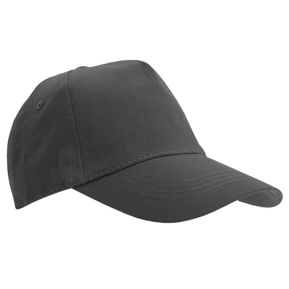 SOLS Unisex Buzz 5 Panel Baseball Cap / Dark Gray - Picture 1 of 5